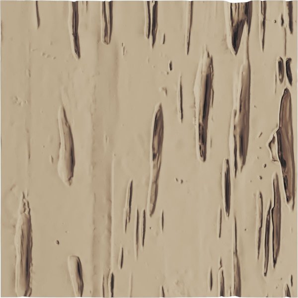 Ekena Millwork 6"W x 6"H Pecky Cypress Rustic Faux Wood Material Sample, Primed Tan SAMPLE-UR06PCPR